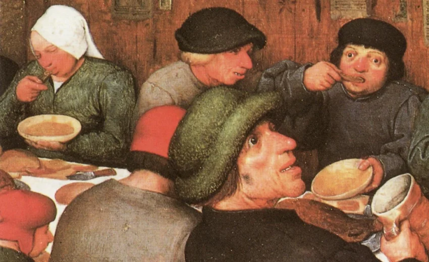 Il quadro dal titolo "lo scemo del villaggio" globale, che nel business è definito il manager che porta a fallimenti manageriali.