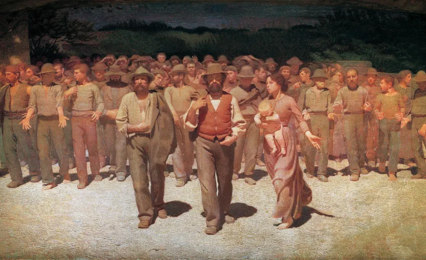 Affresco rappresenta una serie di figure che collaborano, discutono e scambiano idee. È un simbolo perfetto di stakeholder e di come il valore si crea anche profitto.