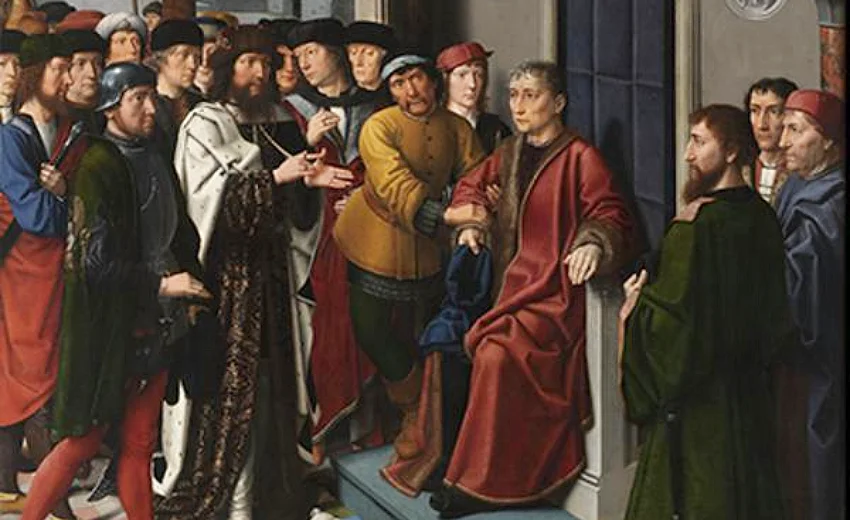 Il Giudizio di Cambise (Gerard David, 1498)