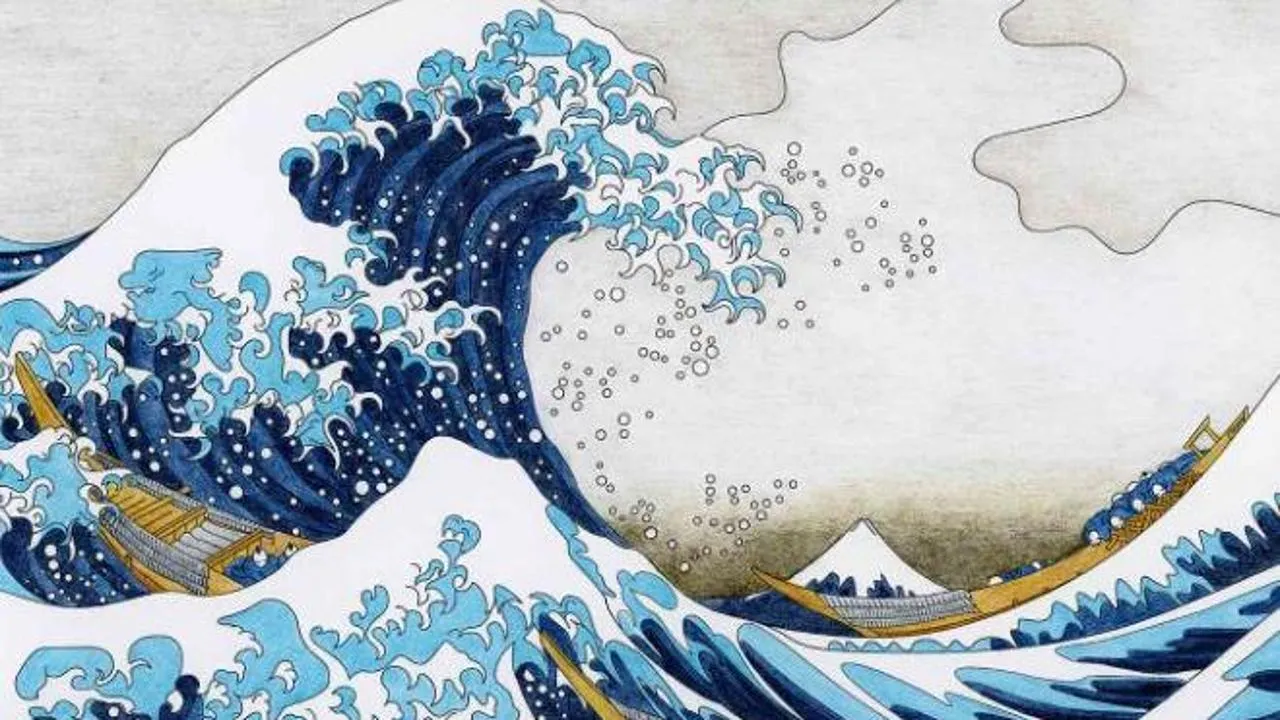 “La grande onda” di Hokusai